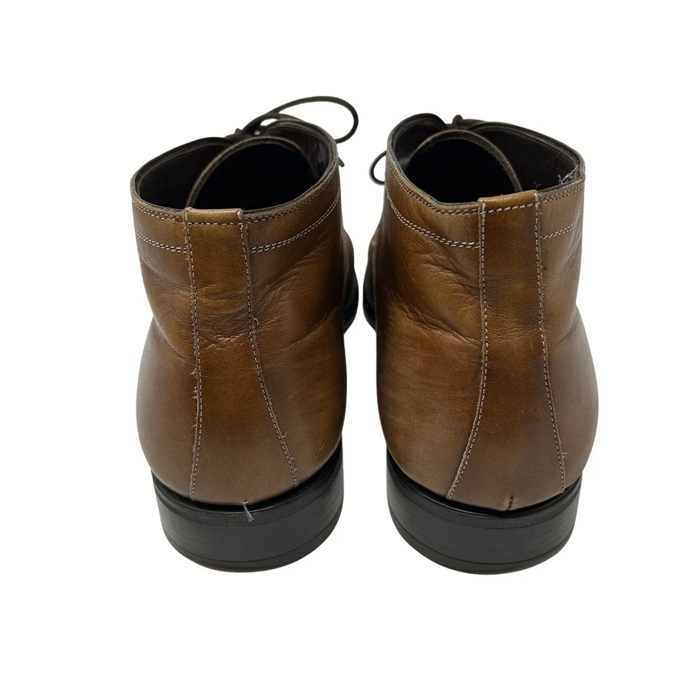 Mezlan Mens Brown Leather Chukka Boots Lace Up Ankle 18154 Size 10 M